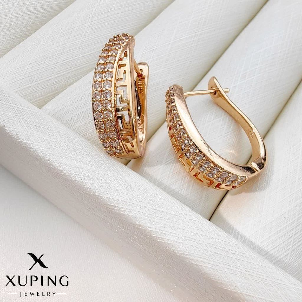 گوشواره ورساچ نگین دار ژوپینگ کد 3829